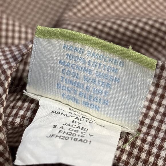 Velani Boys Smocked Embroidered Romper Size 2 Fall Scarecrow Pumpkin Gingham - Picture 4 of 9